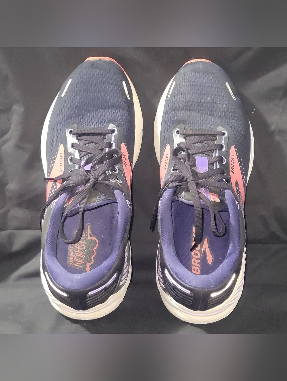 Brooks Women’s Running Shoes - Navy with Coral Accents
